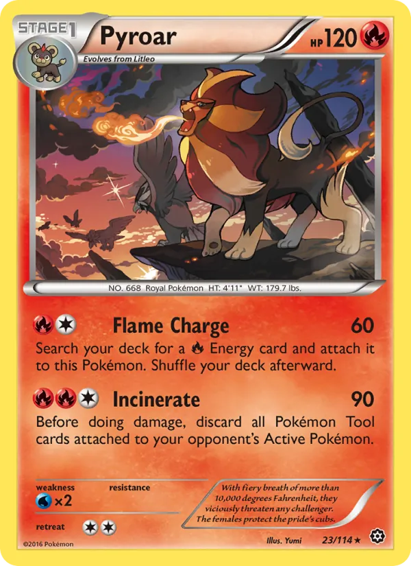 Pyroar - Steam Siege Pokemon Card