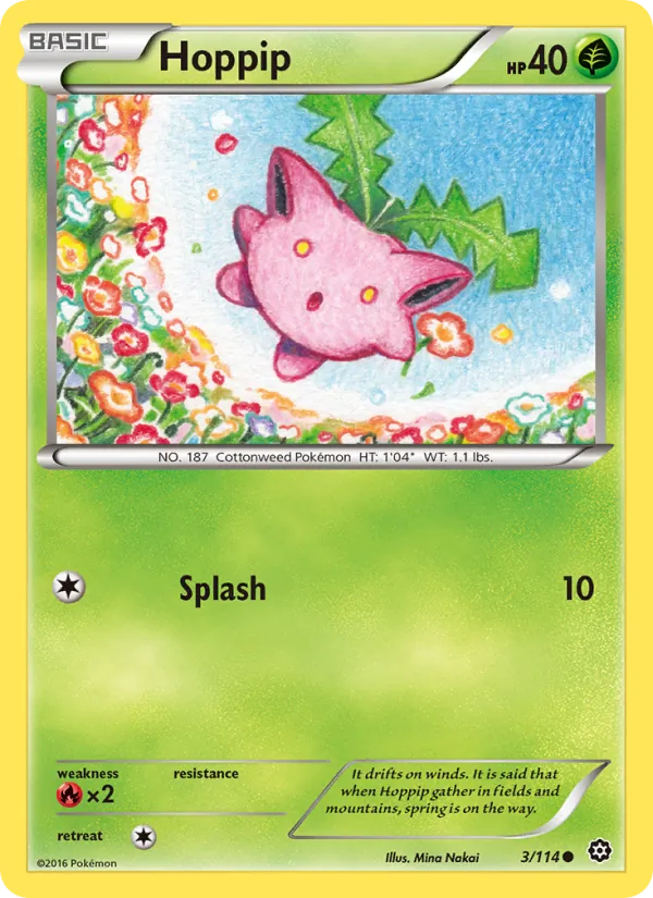 Hoppip - Steam Siege Pokemon Card