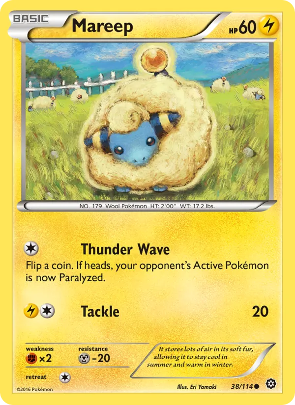 Mareep - Steam Siege Pokemon Card