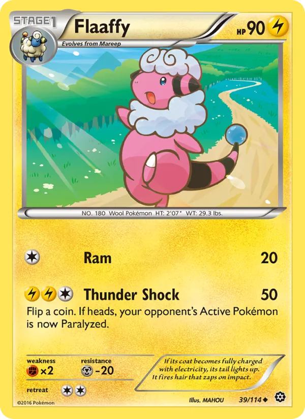 Flaaffy - Steam Siege Pokemon Card