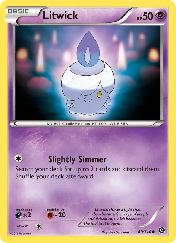 Litwick - Steam Siege Pokemon Card