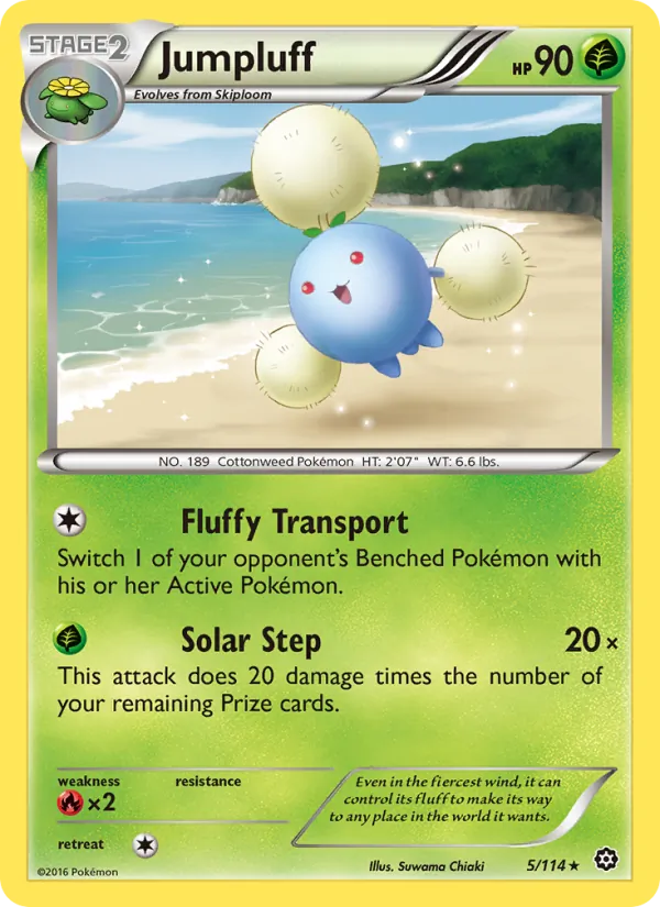Jumpluff - Steam Siege Pokemon Card