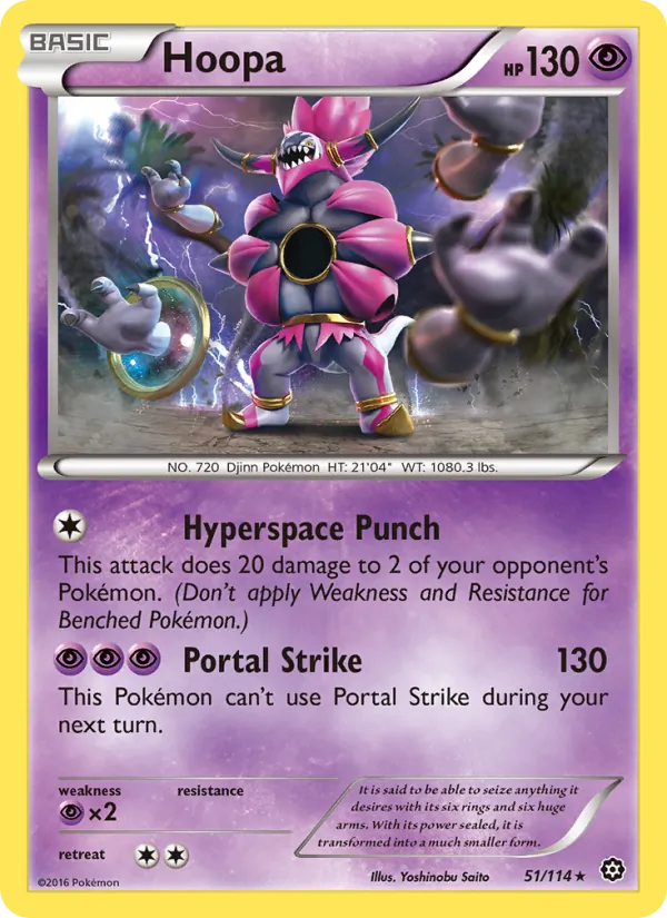 Hoopa - Steam Siege Pokemon Card