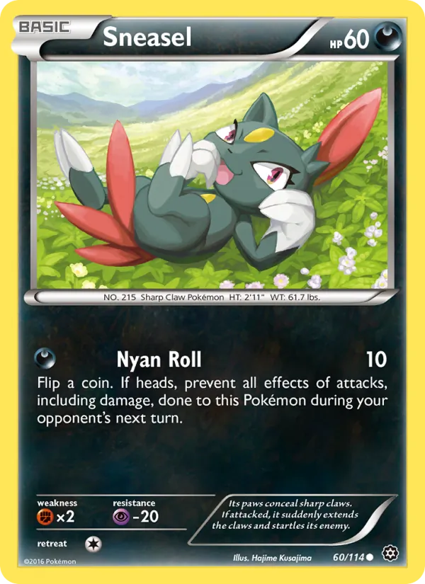 Sneasel - Steam Siege Pokemon Card