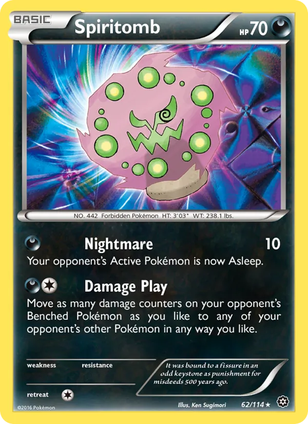 Spiritomb - Steam Siege Pokemon Card
