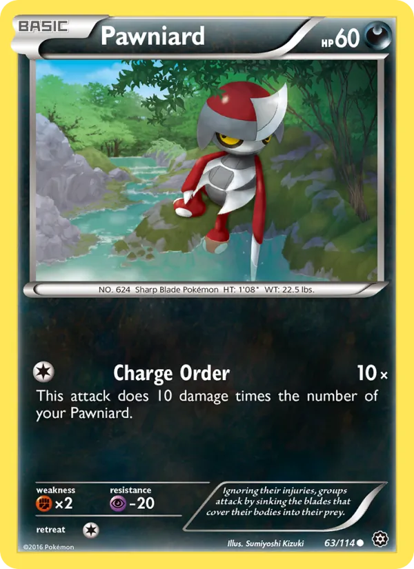 Pawniard - Steam Siege Pokemon Card