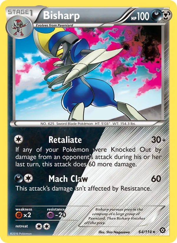 Bisharp - Steam Siege Pokemon Card