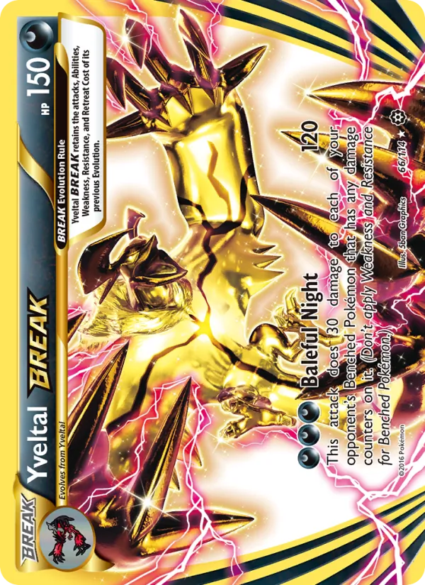 Yveltal BREAK - Steam Siege Pokemon Card
