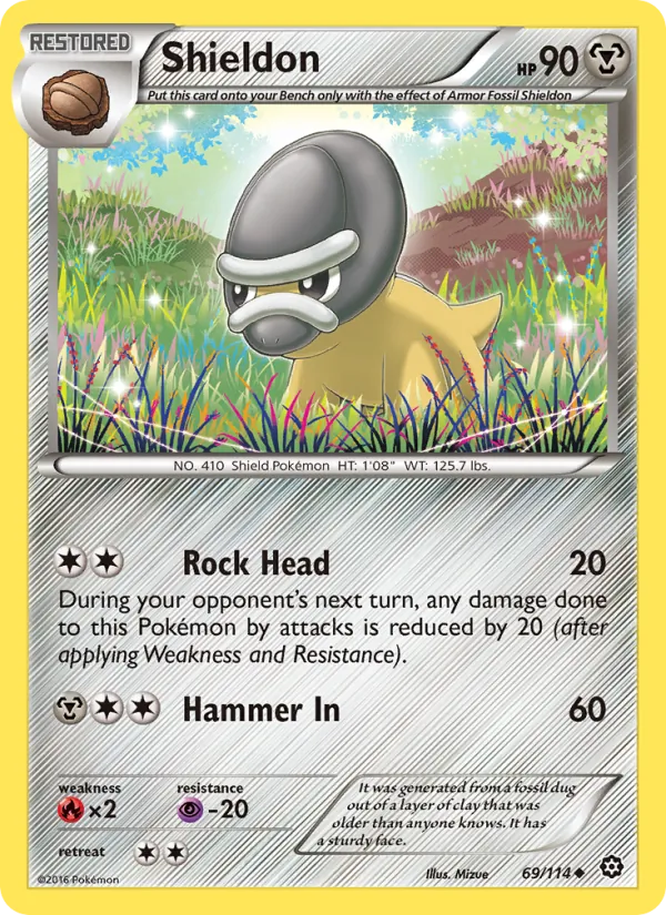 Shieldon - Steam Siege Pokemon Card