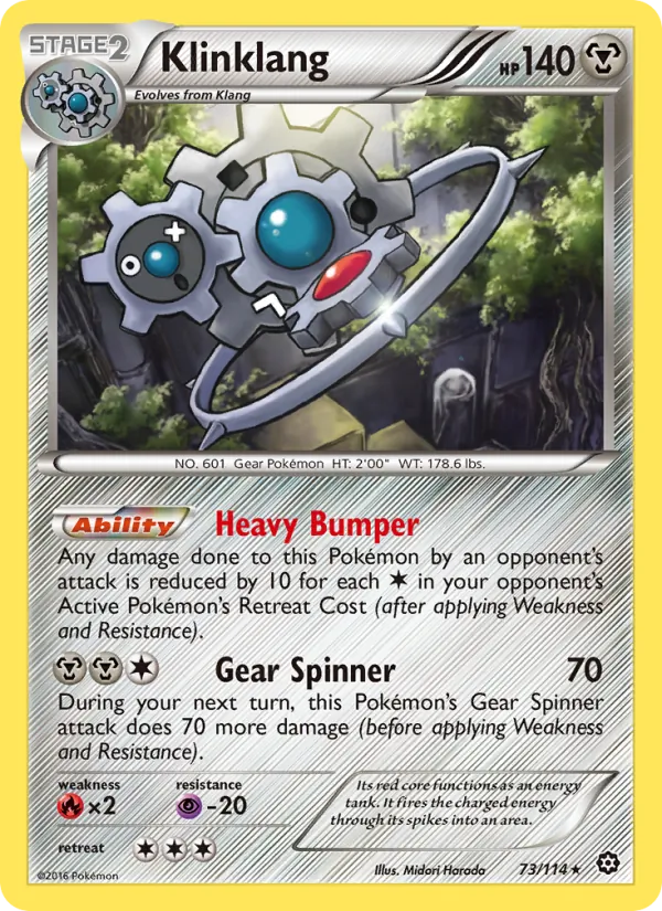 Klinklang - Steam Siege Pokemon Card
