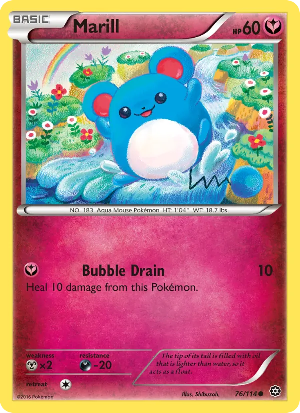Marill - Steam Siege Pokemon Card