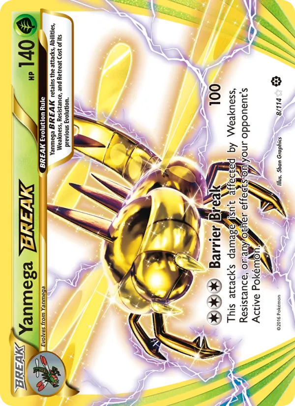 Yanmega BREAK - Steam Siege Pokemon Card