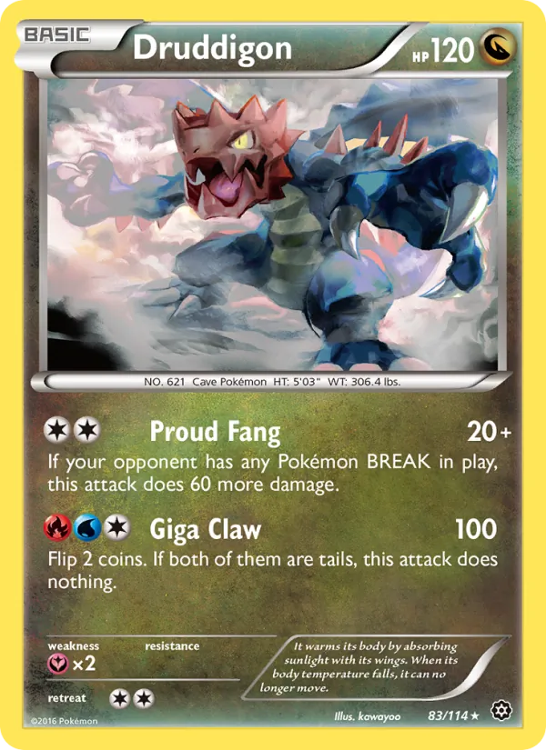 Druddigon - Steam Siege Pokemon Card