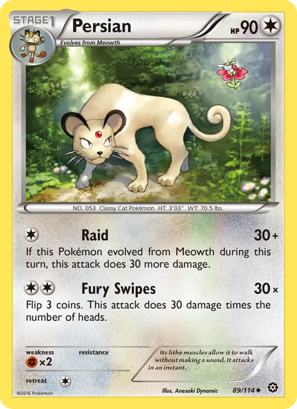 Persian - Steam Siege Pokemon Card
