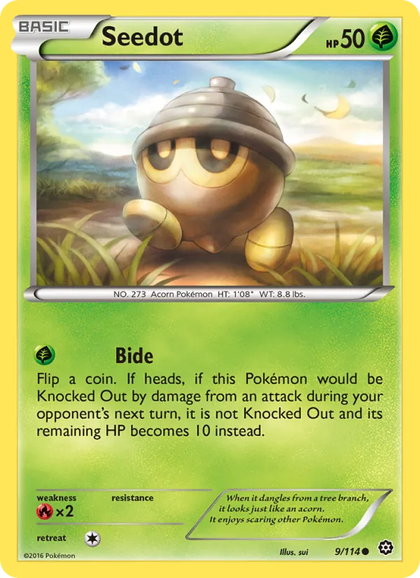 Seedot - Steam Siege Pokemon Card