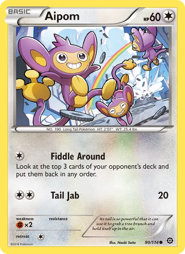 Aipom - Steam Siege Pokemon Card