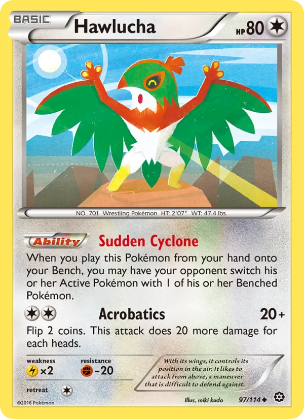 Hawlucha - Steam Siege Pokemon Card