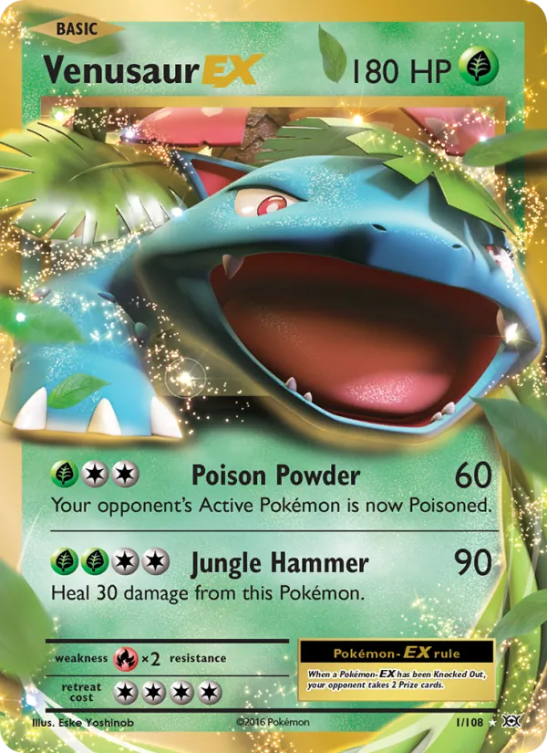 Venusaur EX - Evolutions Pokemon Card
