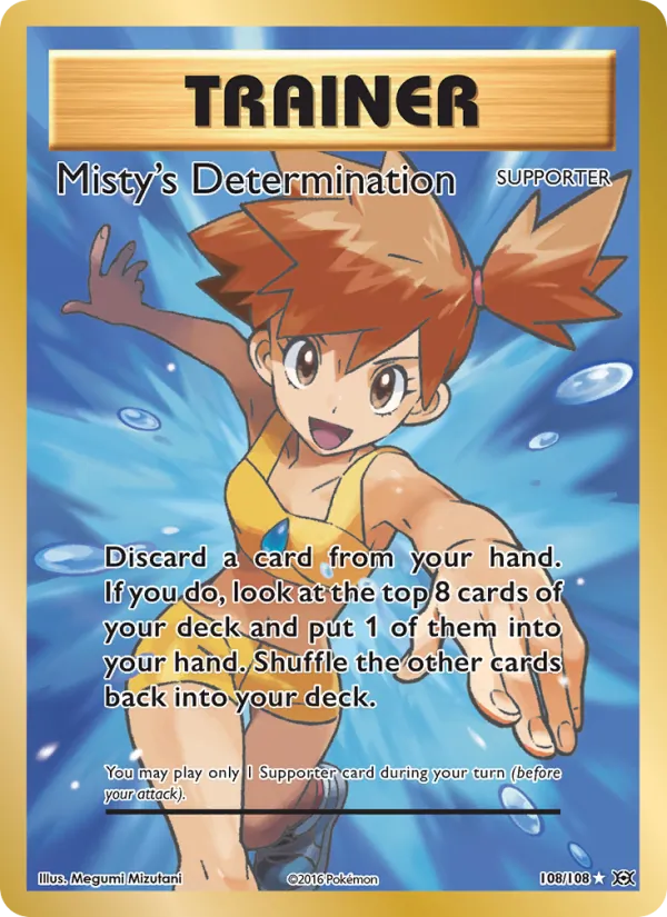Misty's Determination - Evolutions Pokemon Card