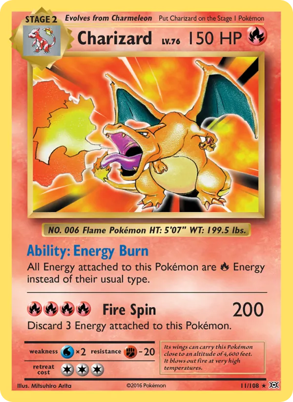 Charizard - Evolutions Pokemon Card
