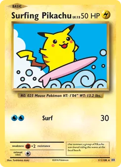 Surfing Pikachu - Evolutions