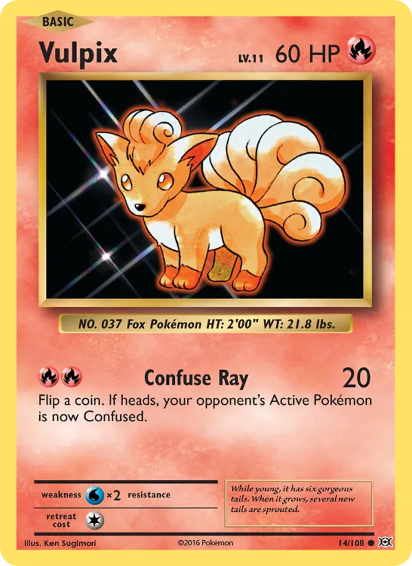 Vulpix - Evolutions Pokemon Card