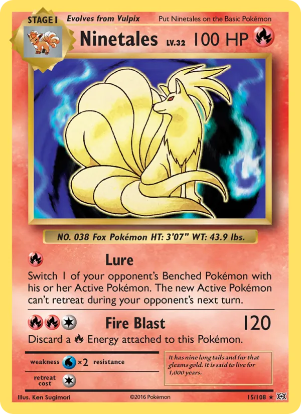 Ninetales - Evolutions Pokemon Card