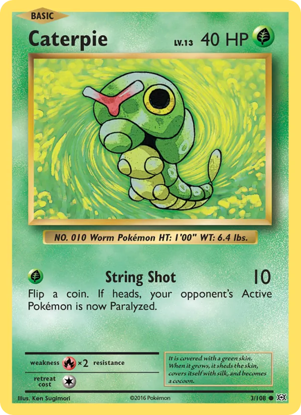 Caterpie - Evolutions Pokemon Card