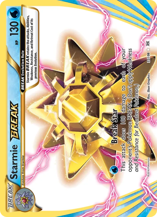 Starmie BREAK - Evolutions Pokemon Card