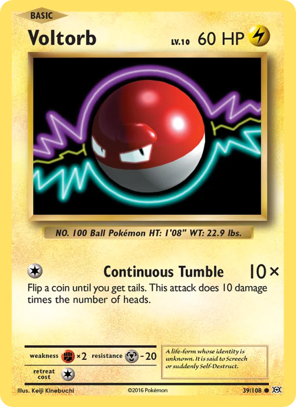 Voltorb - Evolutions Pokemon Card
