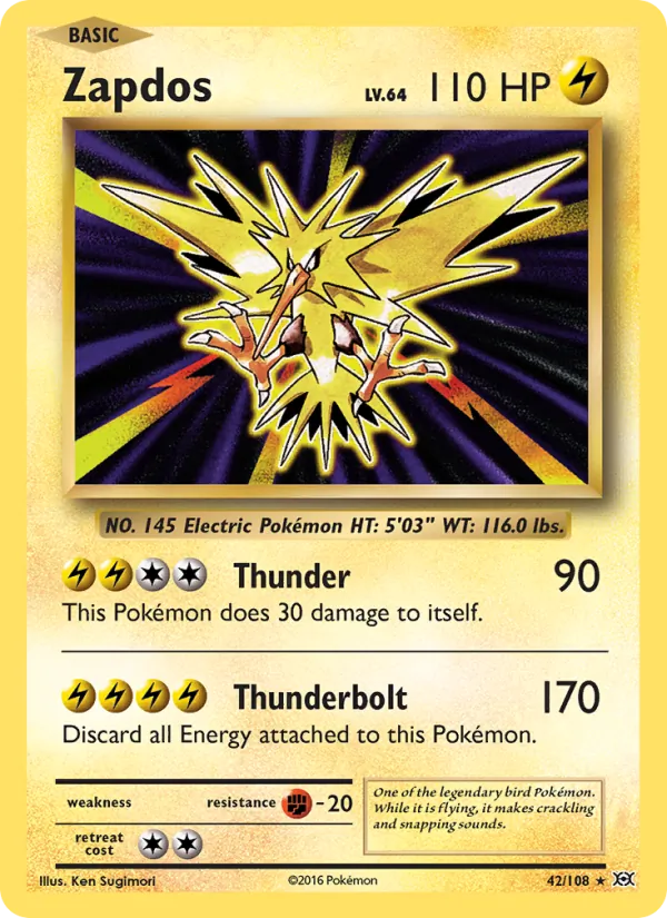 Zapdos - Evolutions Pokemon Card