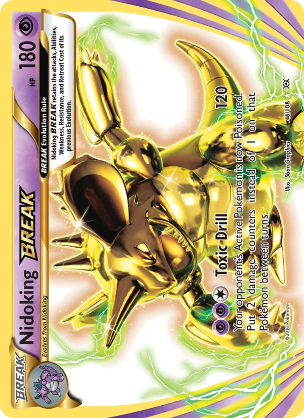 Nidoking BREAK - Evolutions Pokemon Card