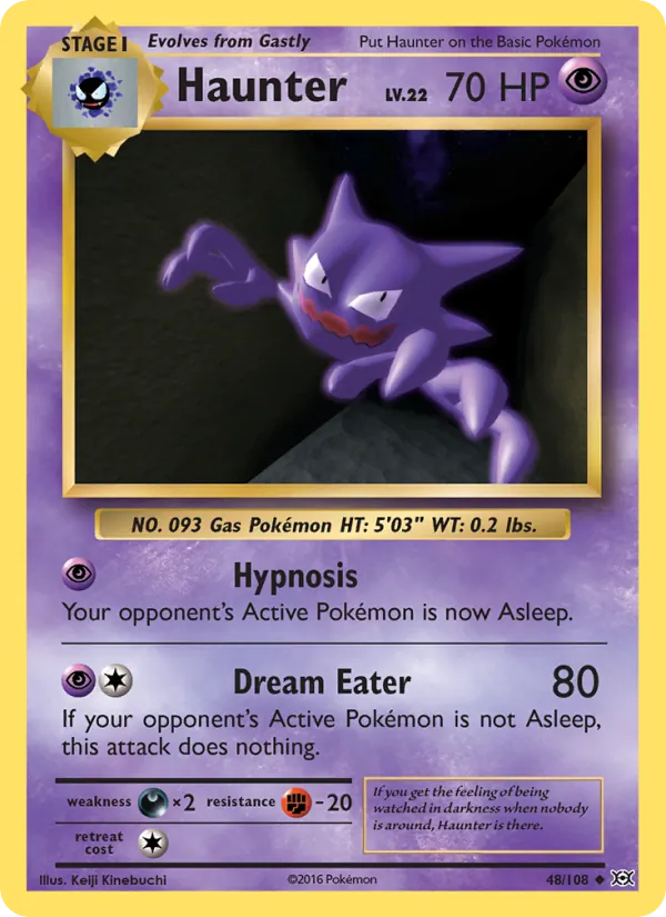 Haunter - Evolutions Pokemon Card