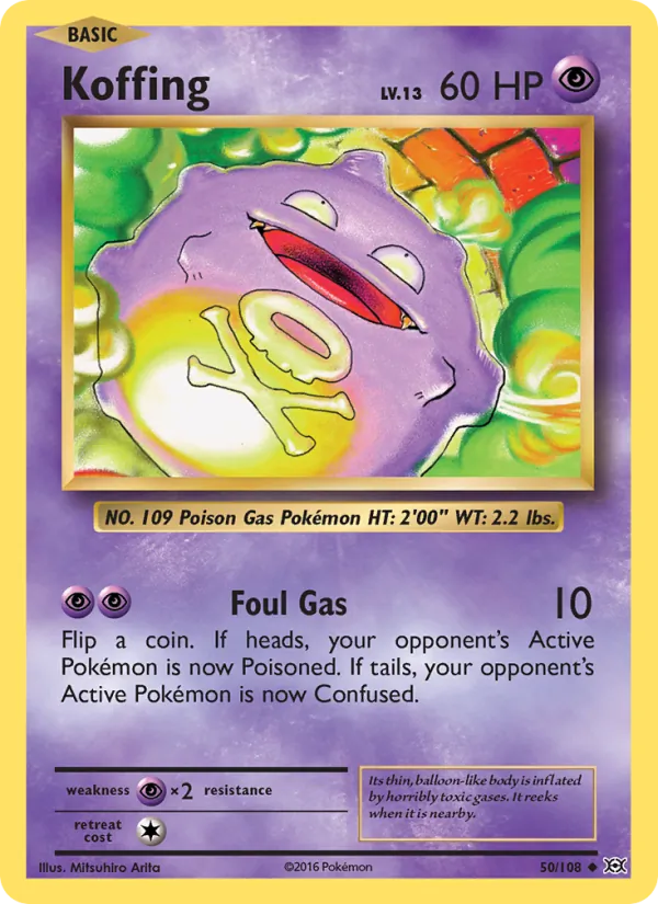 Koffing - Evolutions Pokemon Card