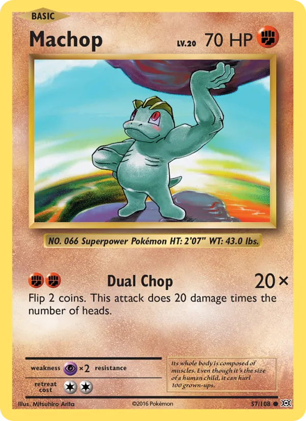Machop - Evolutions Pokemon Card