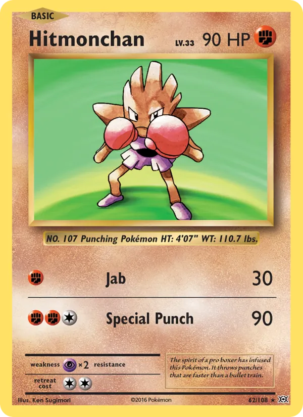 Hitmonchan - Evolutions Pokemon Card