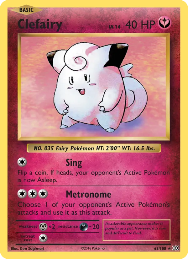 Clefairy - Evolutions Pokemon Card