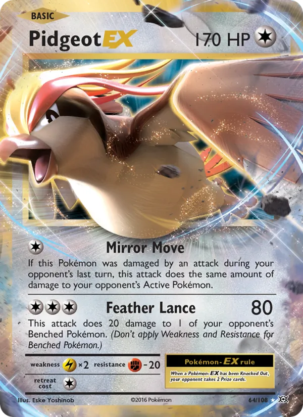 Pidgeot EX - Evolutions Pokemon Card