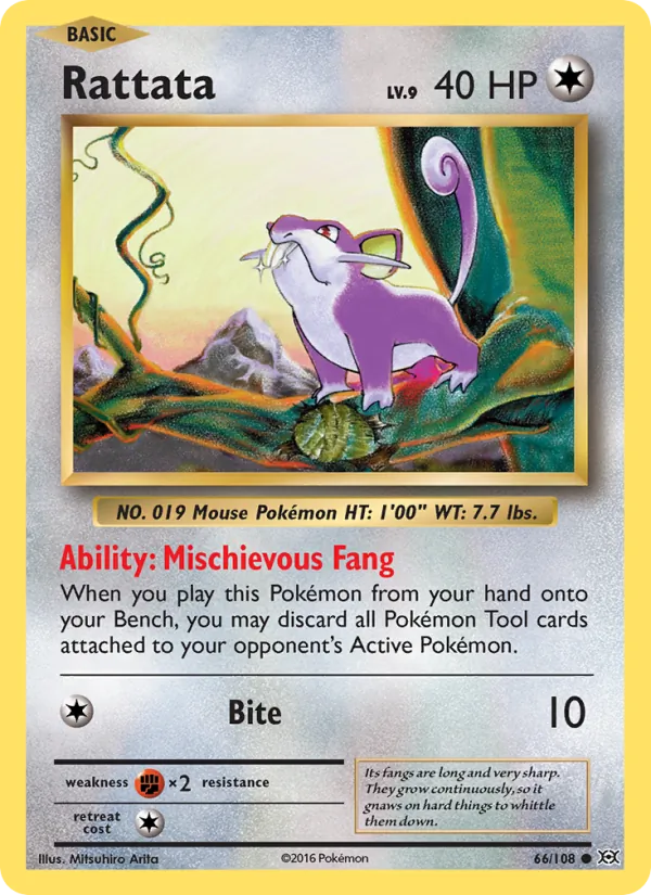 Rattata - Evolutions Pokemon Card