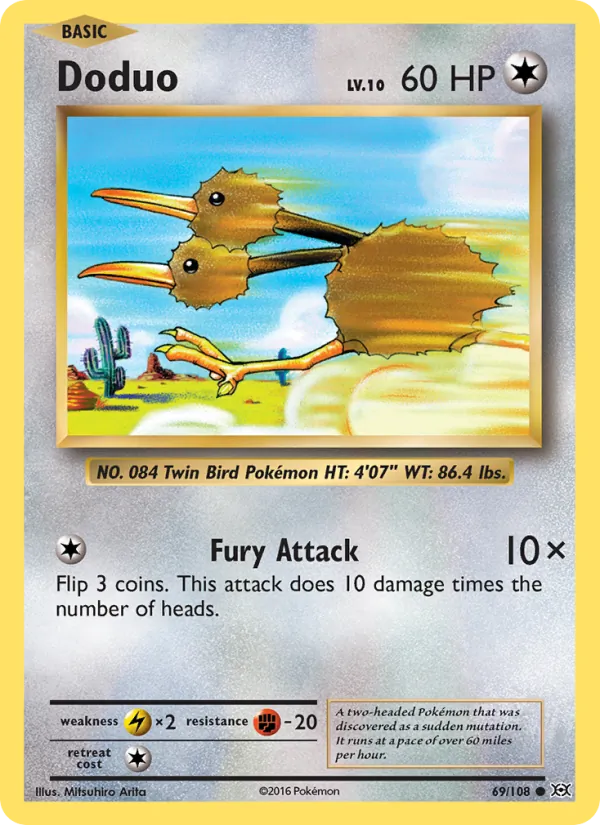 Doduo - Evolutions Pokemon Card