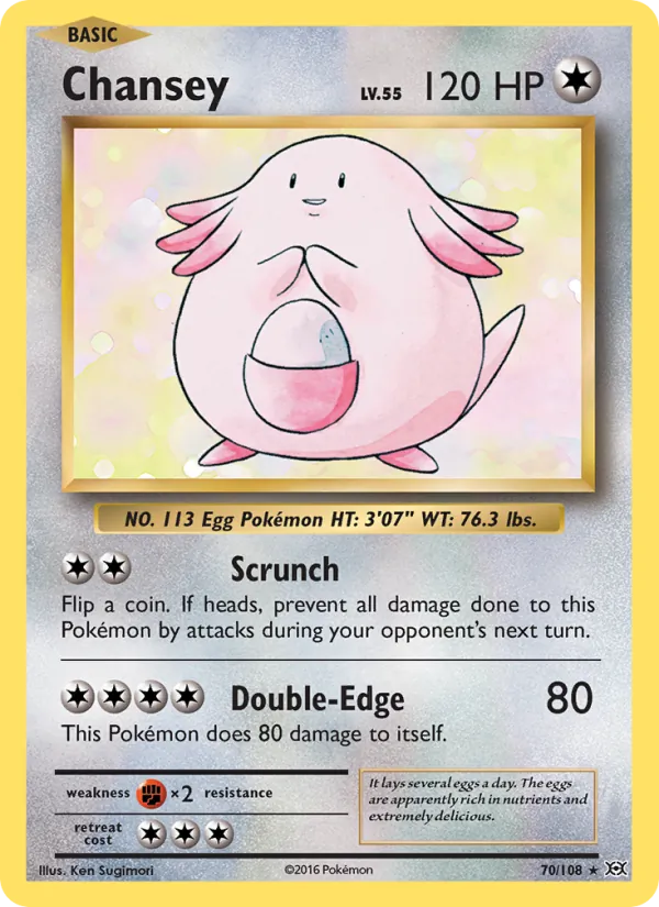 Chansey - Evolutions Pokemon Card