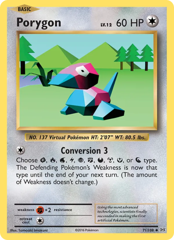 Porygon - Evolutions Pokemon Card