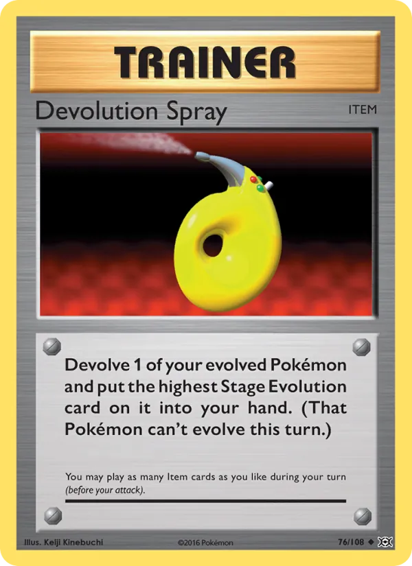 Devolution Spray - Evolutions Pokemon Card