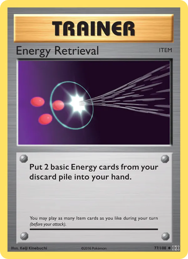Energy Retrieval - Evolutions Pokemon Card