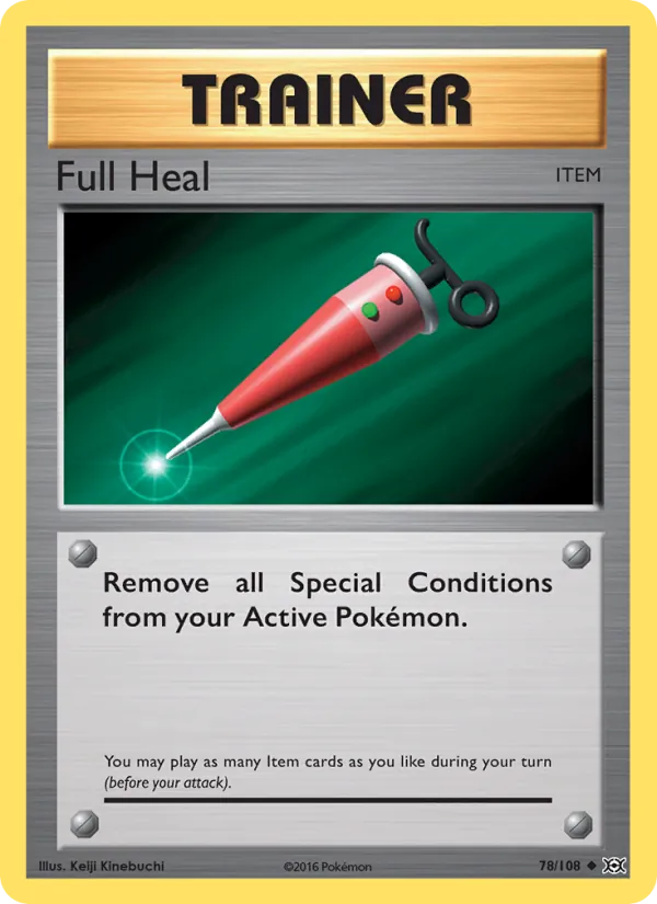 Full Heal - Evolutions Pokemon Card