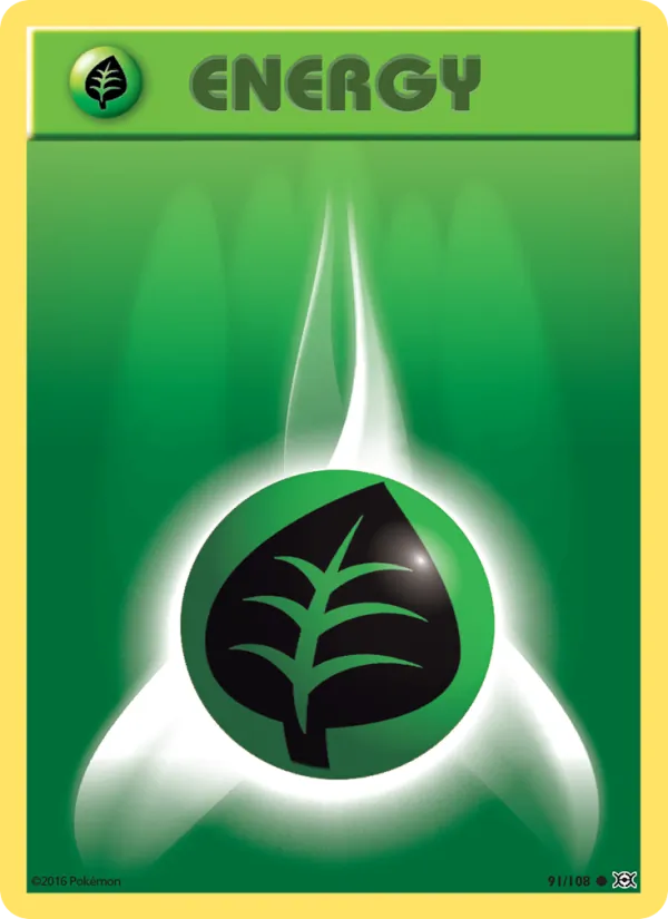 Grass Energy - Evolutions Pokemon Card