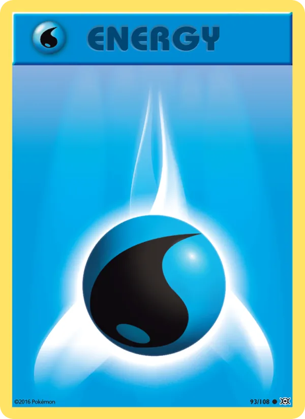 Water Energy - Evolutions Pokemon Card