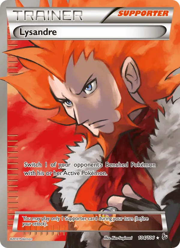 Lysandre - Flashfire Pokemon Card
