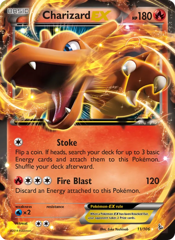 Charizard EX - Flashfire Pokemon Card