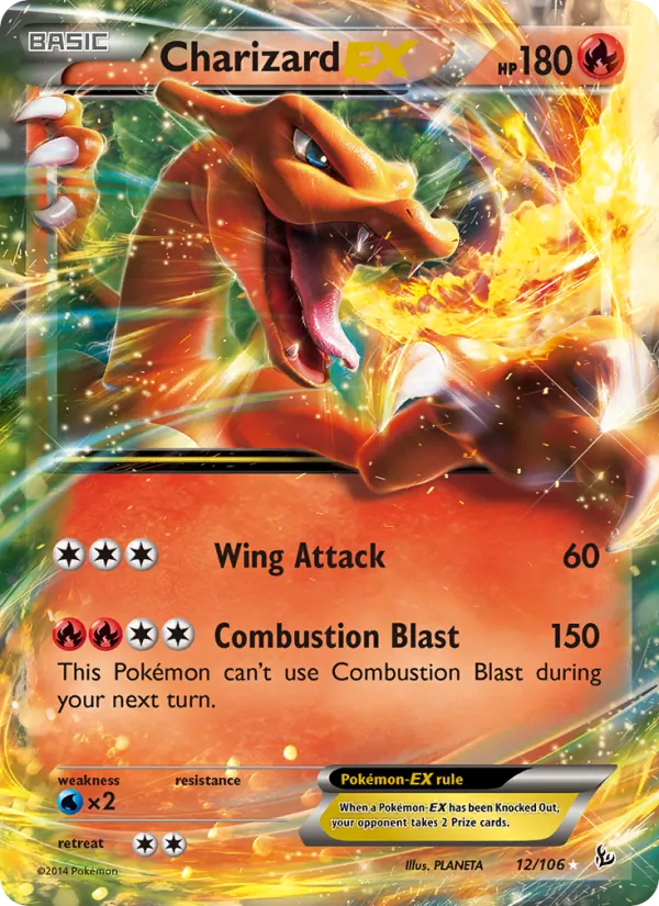 Charizard EX - Flashfire Pokemon Card